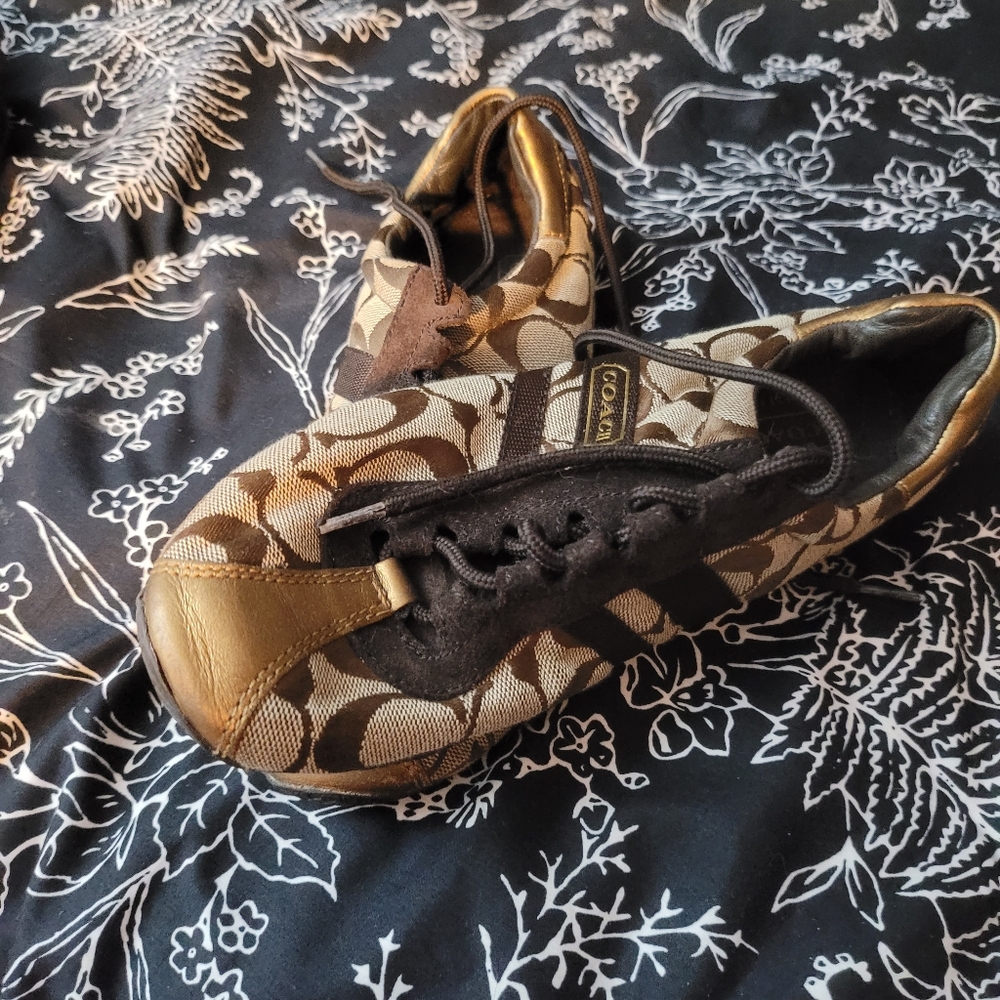 Coach brown sneakers